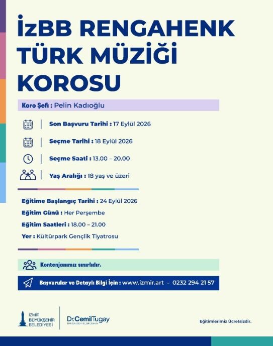 İzmir Büyükşehir Belediyesi, Türk Müziği Ve Türk Halk Müziği Koroları Için Başvuru Sürecini Başlattı (2)