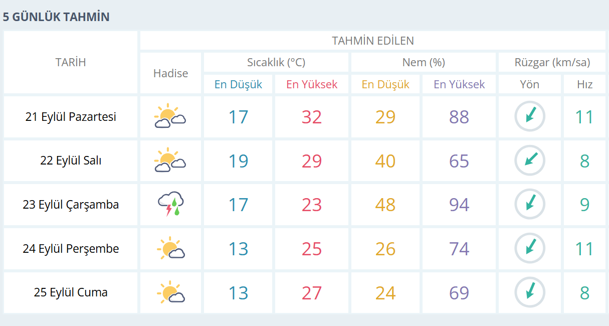 Manisa Hava Durumu-24