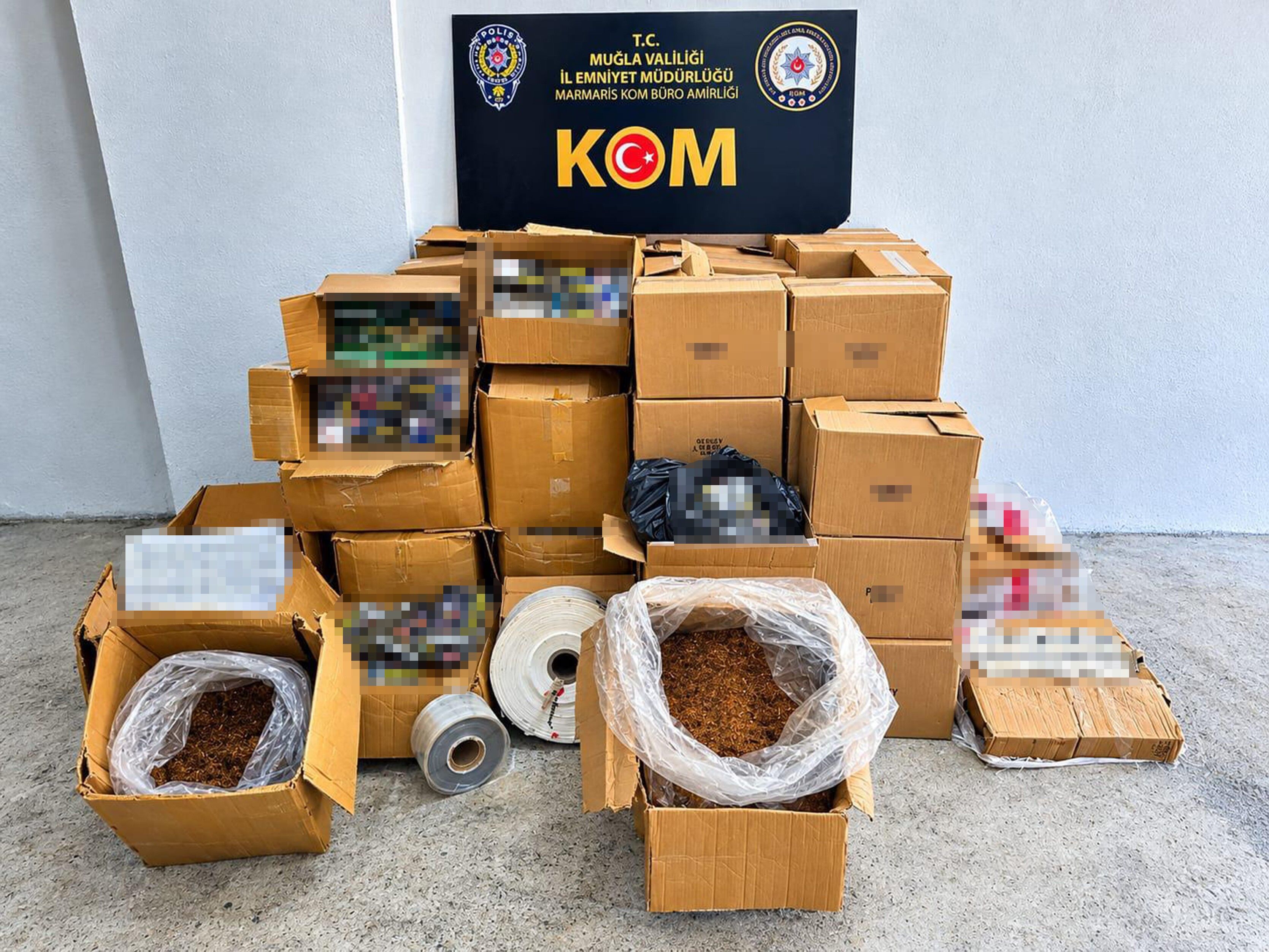 Marmaris’te Kaçak Tütün Operasyonu (2)
