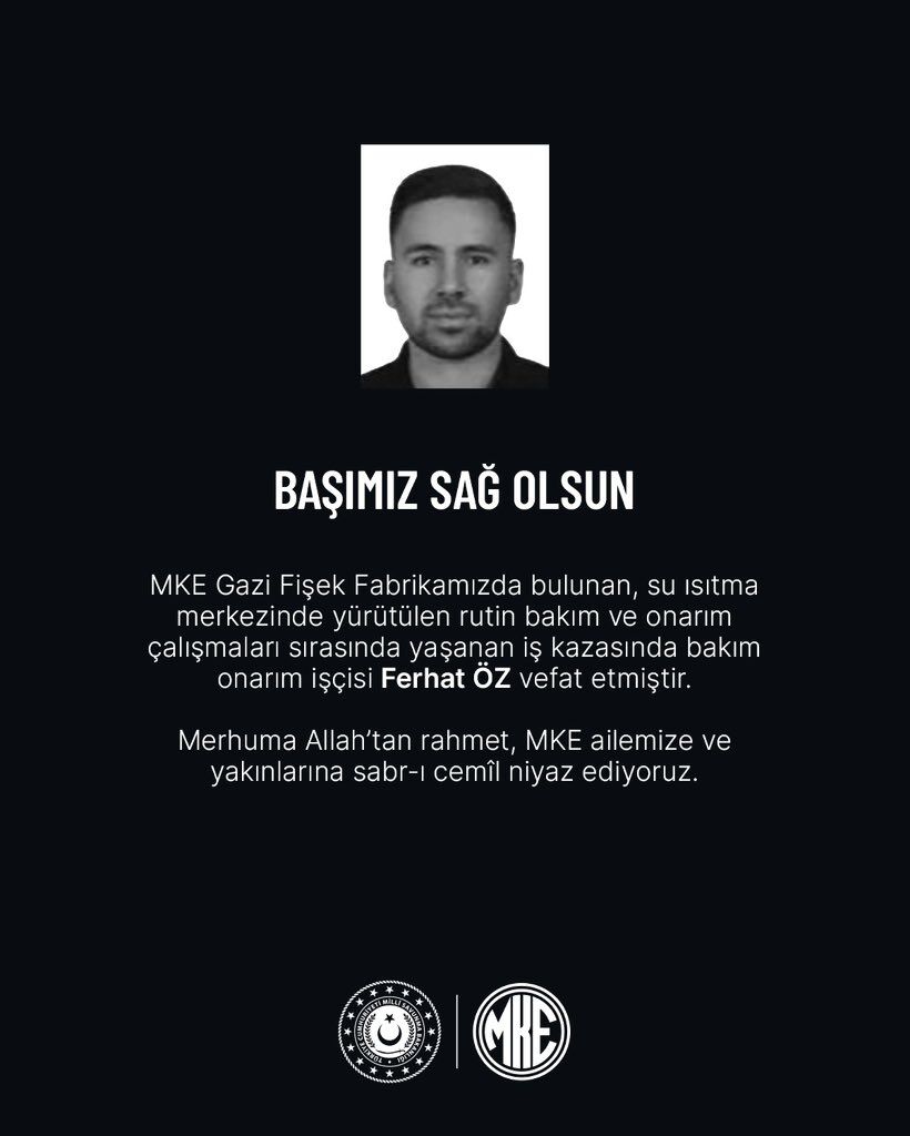 Mke Gazi Fişek Fabrikası'nda Iş Kazası 1 Işçi Yaşamını Yitirdi