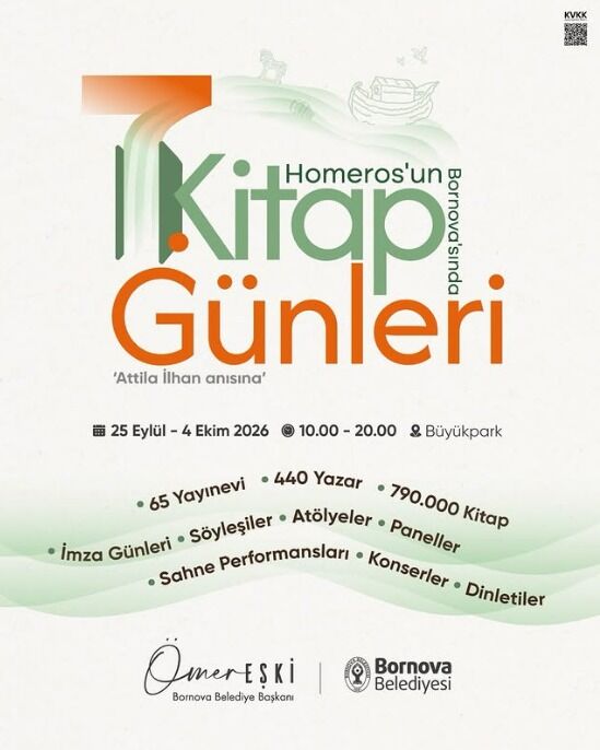 Bornova Belediyesi, bu yıl 7'ncisini düzenlediği Kitap Günleri ile kitapseverleri ağırlamaya hazırlanıyor.