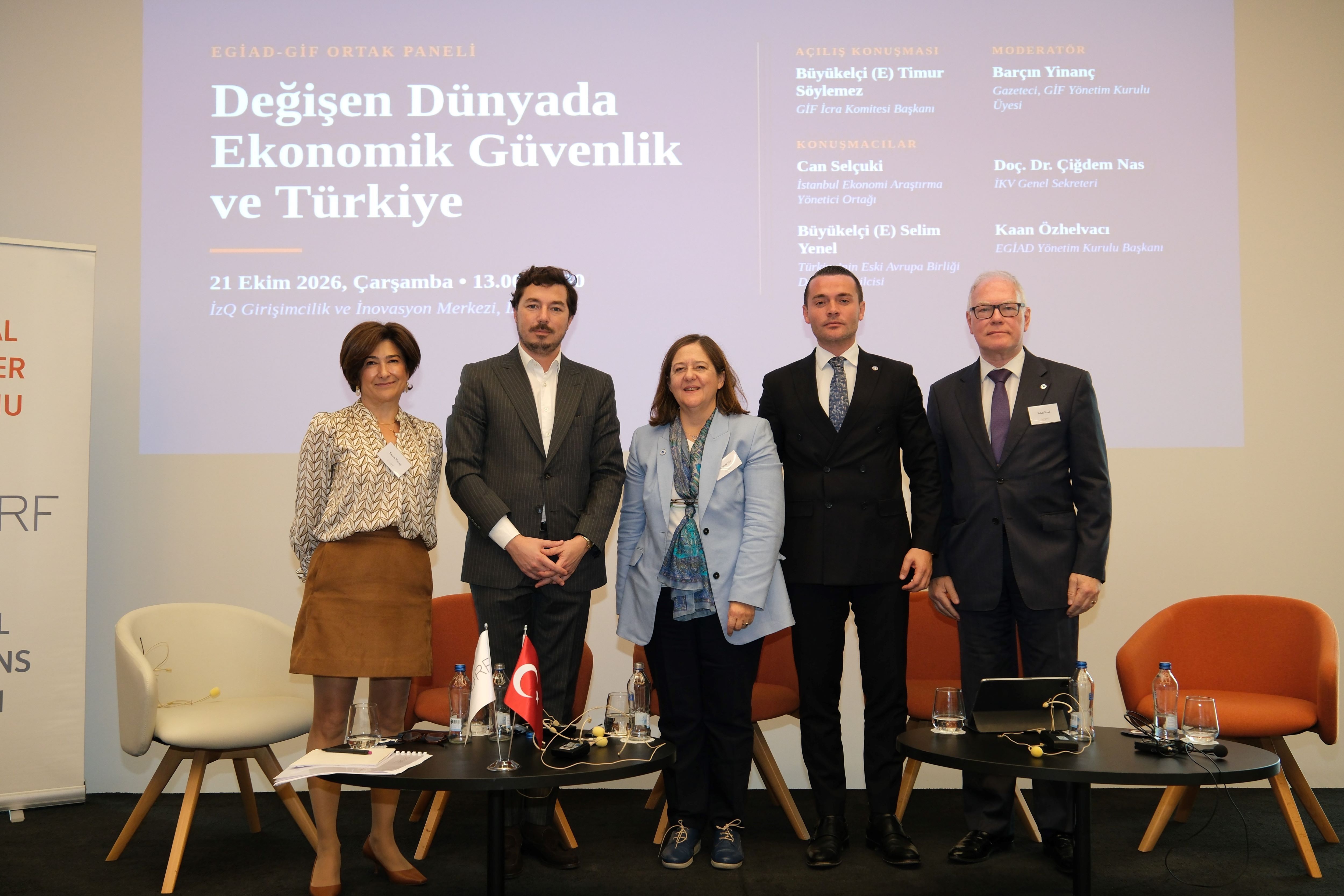 Spot: GİF ve EGİAD’ın ortak panelinde küresel ekonomik riskler, Türkiye-AB ilişkileri ve İzmir iş dünyasının rekabet gücü değerlendirildi.