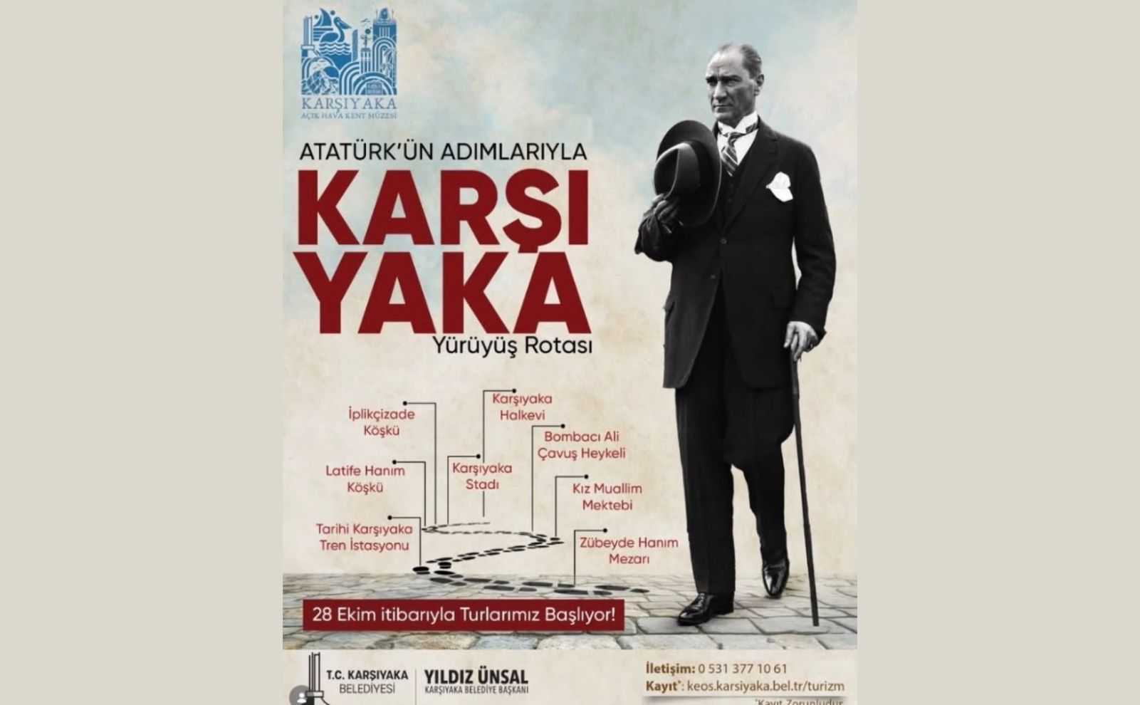 Atatürk’ün Izinde Karşıyaka Turu Başlıyor