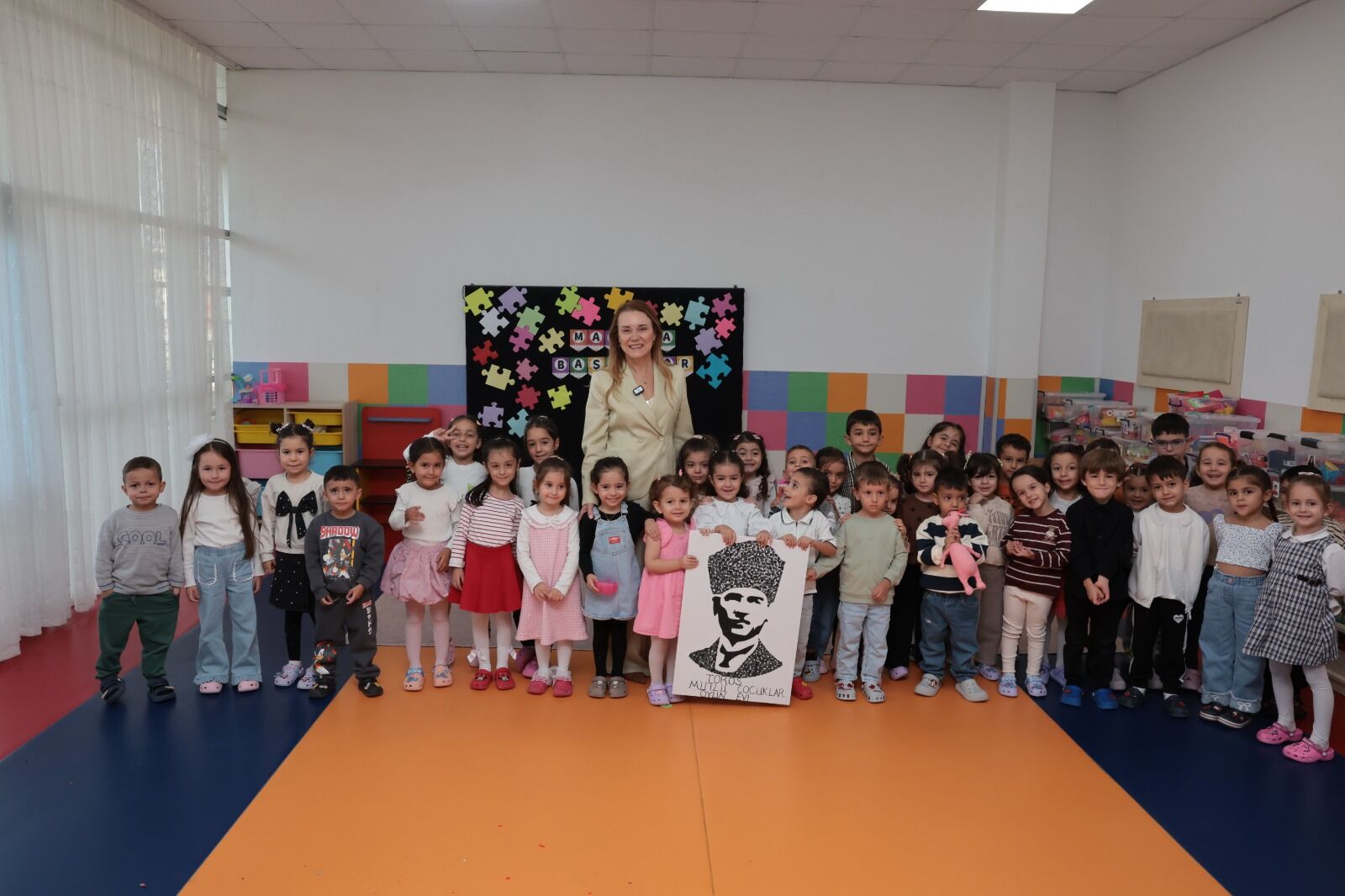 Başkan Mutlu, Oyun Evi Miniklerinin Yeni Dönem Heyecanına Ortak Oldu (4)