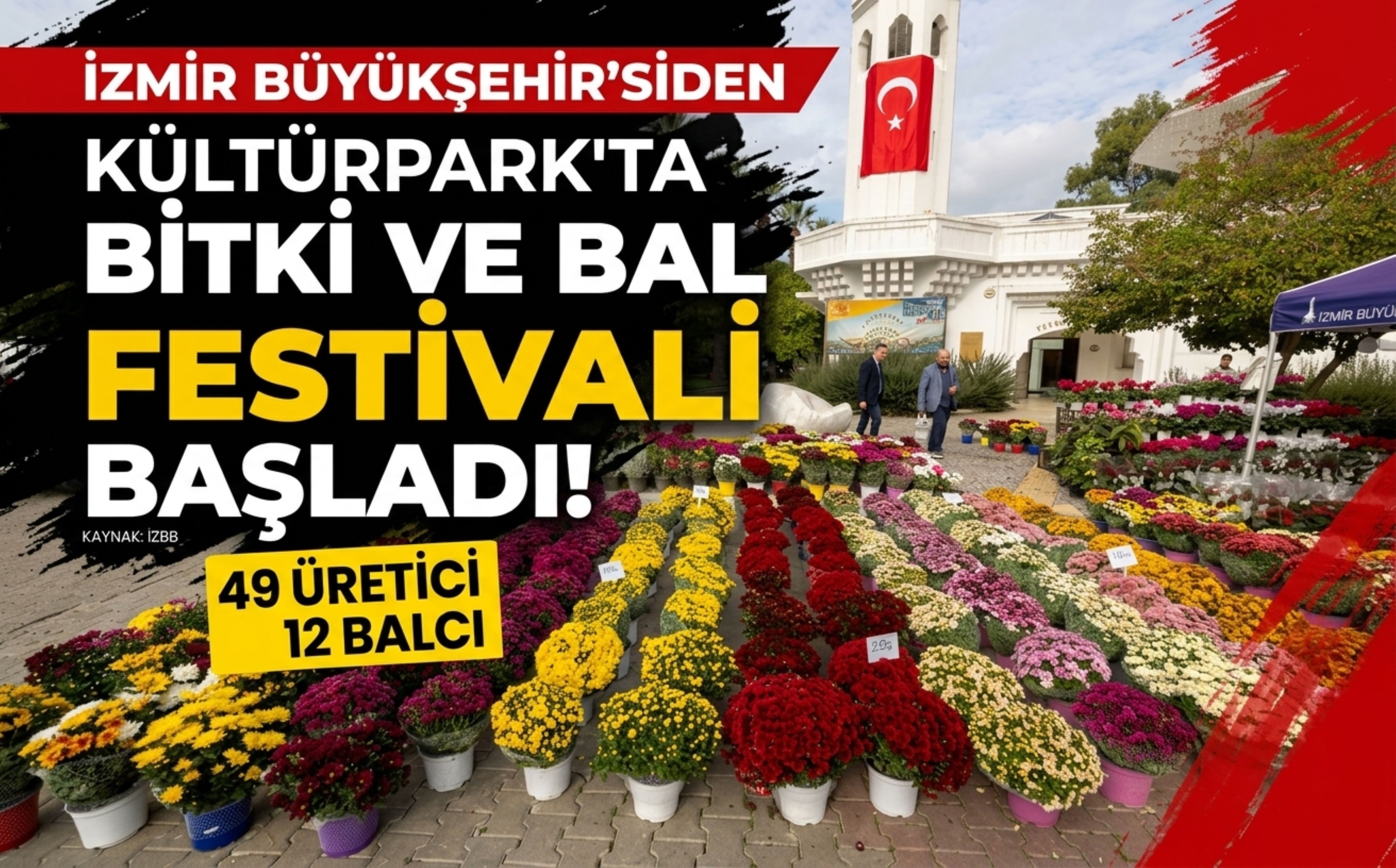 İzmir’de bitki ve bal festivali Kültürpark’ta başladı