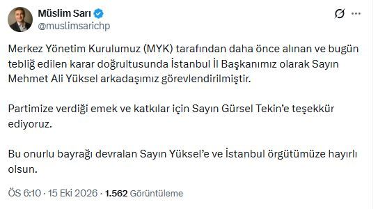 Chp’nin İstanbul İl Başkanı Mehmet Ali Yüksel (2)