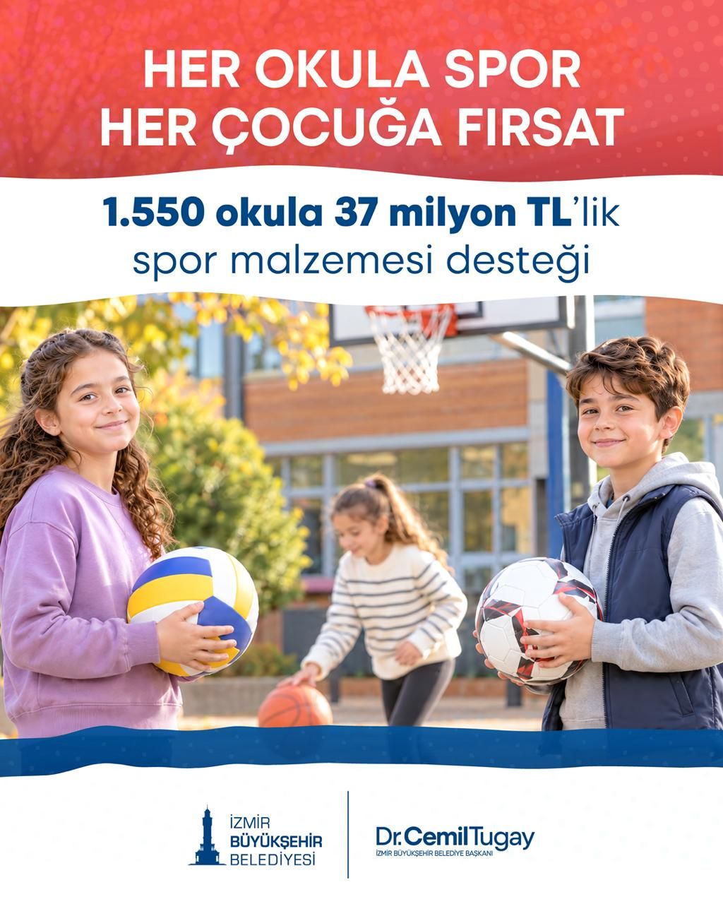 İzmir Büyükşehir Belediyesi, Kent Genelindeki 1550 Okula (4)