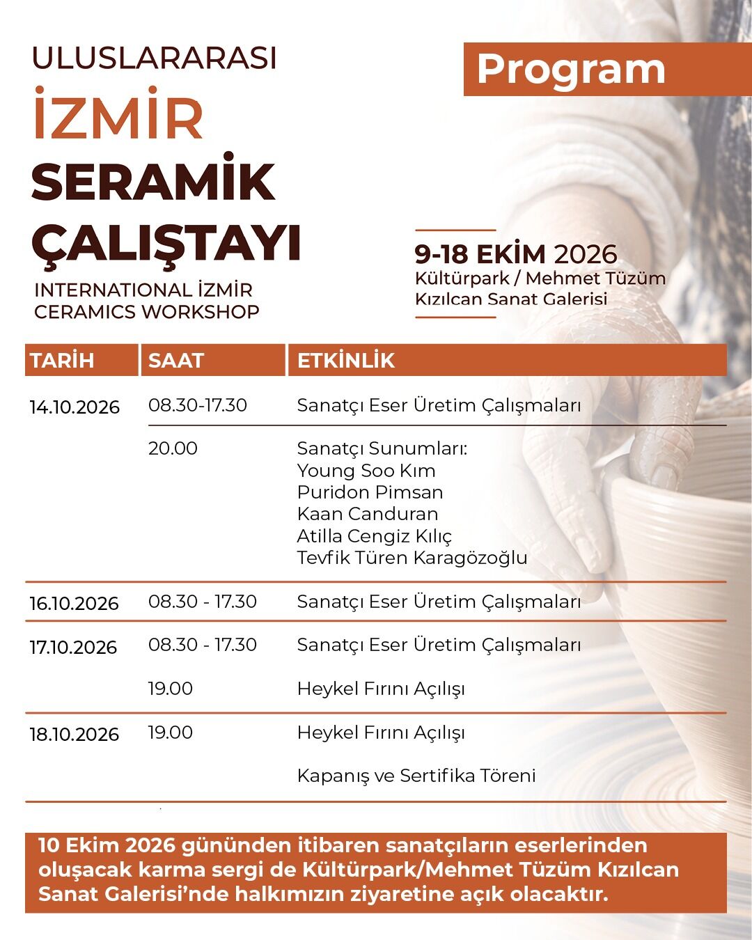 İzmir, Farklı Ülkelerden Seramik Sanatçılarını 9 18 (2)