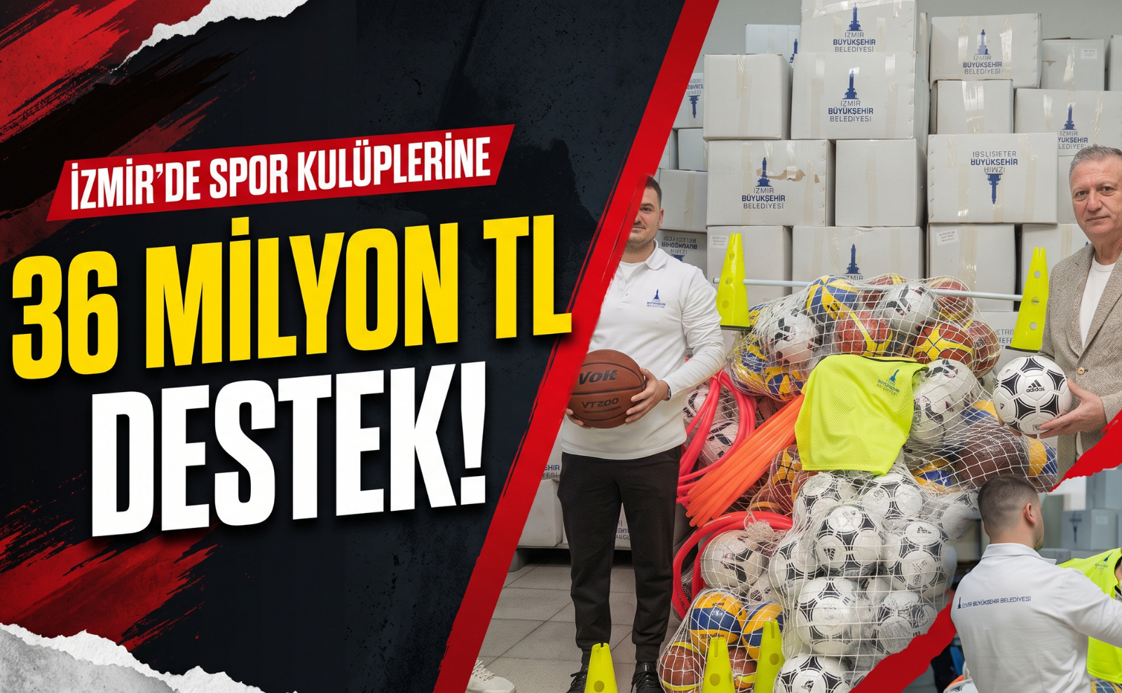 İzmir’de spor kulüplerine 36 milyon TL kaynak!