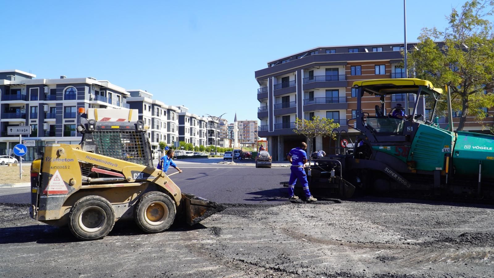 İzmir’in Kuzey Ilçelerinde Yol Yenileme Çalışmaları Devam Ediyor. (4)