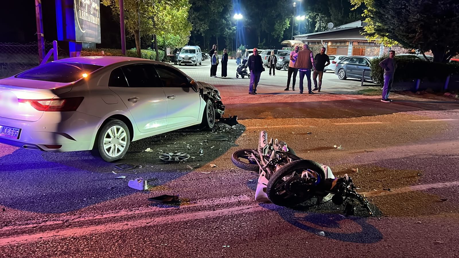 Tekirdağ’da Motosiklet Kazası 1 Yaralı (2)